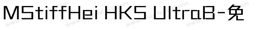 MStiffHei HKS UltraB字体转换
